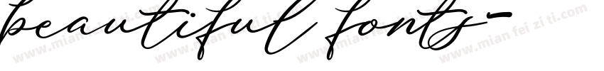 beautiful fonts字体转换
